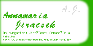 annamaria jiracsek business card